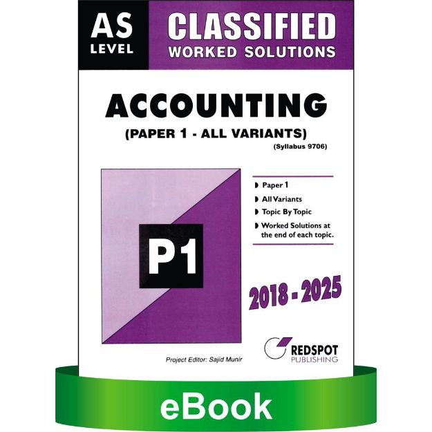 Picture of AS Level Classified Accounting P1 (All Variants)
